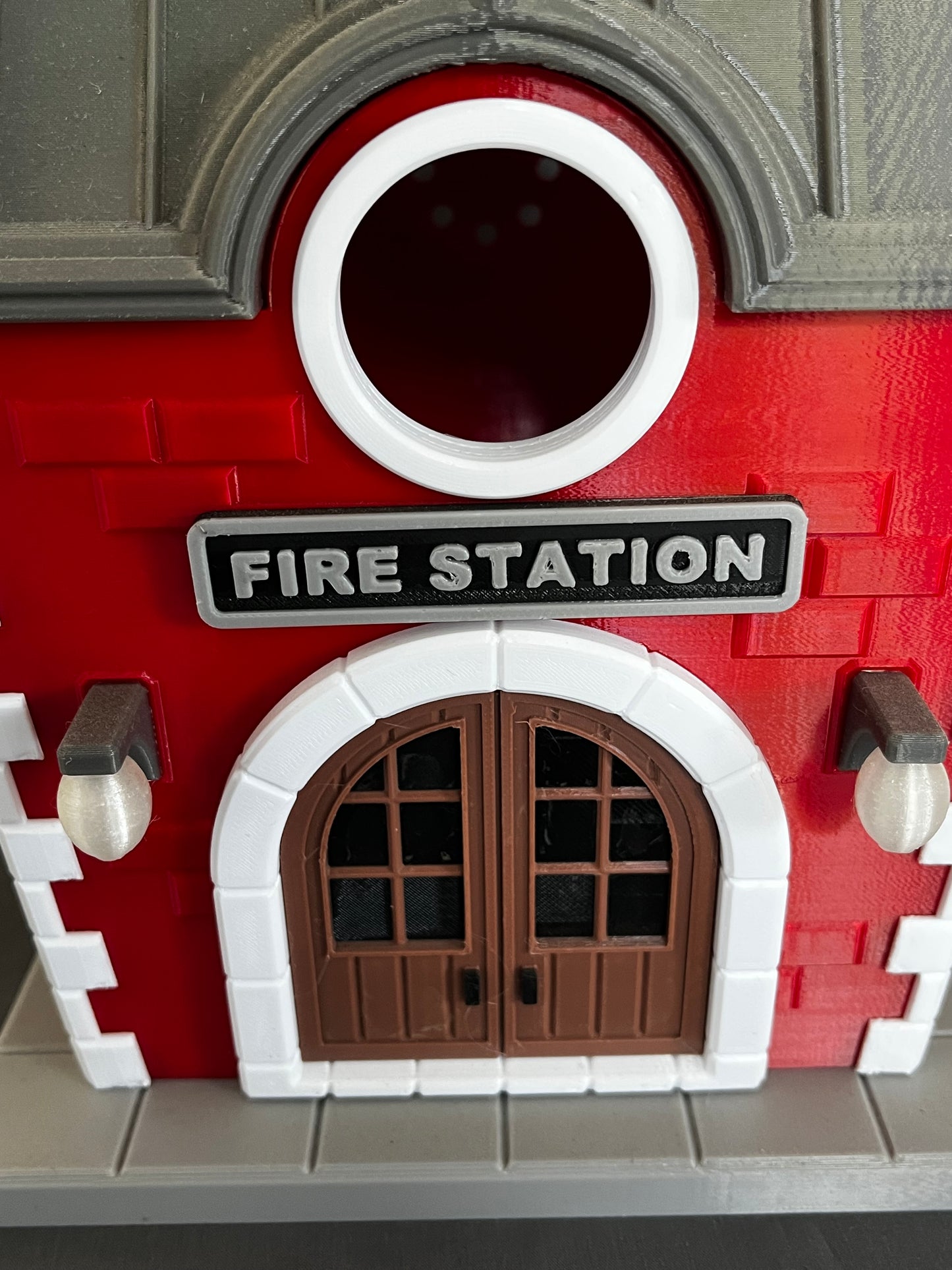 Fire station birdhouse