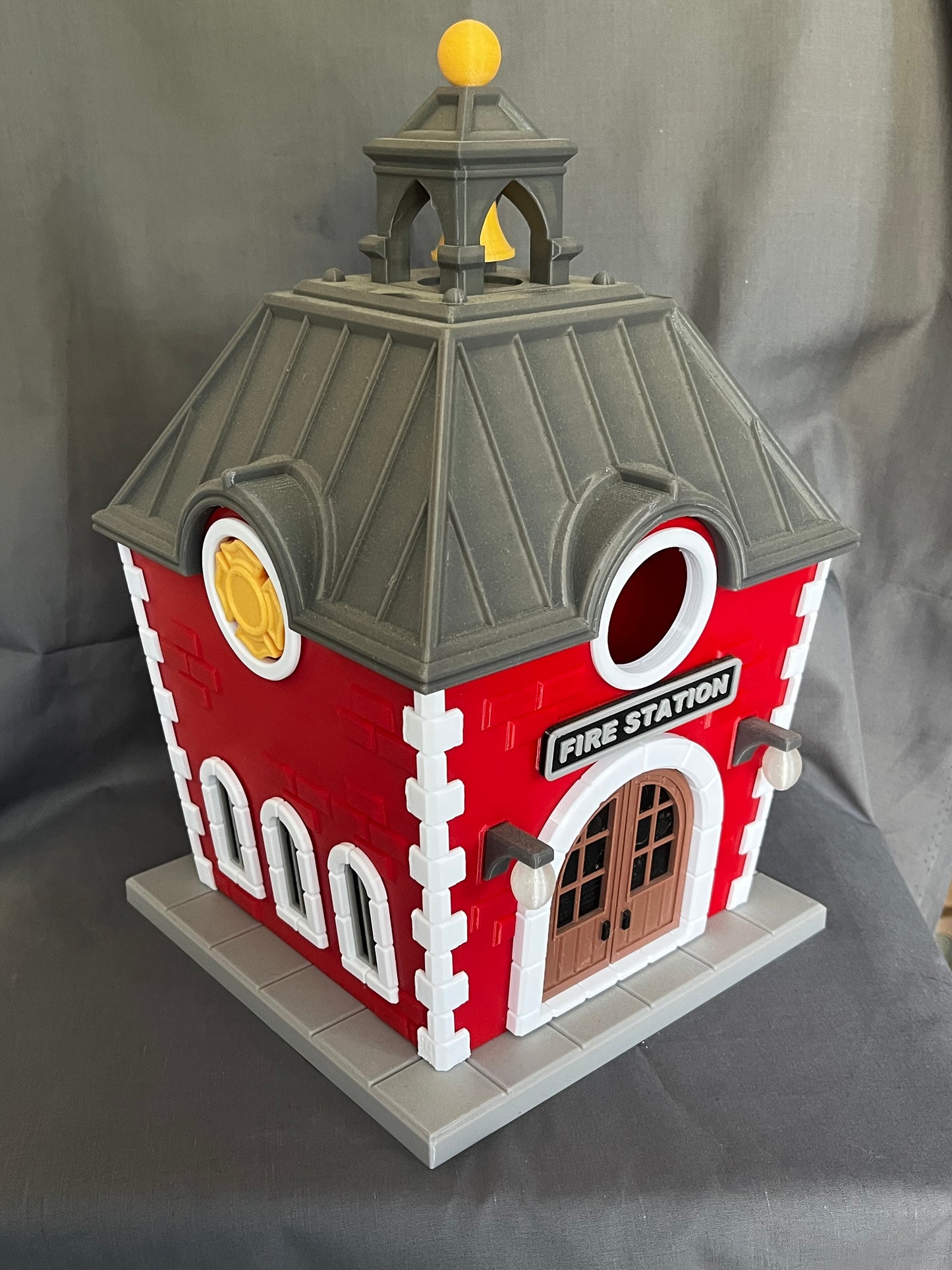 Fire station birdhouse