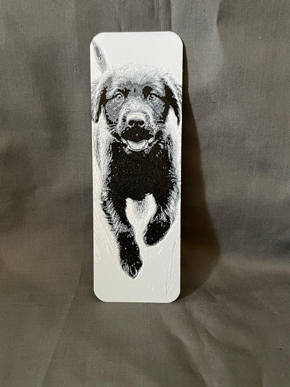 Bookmark running Dog